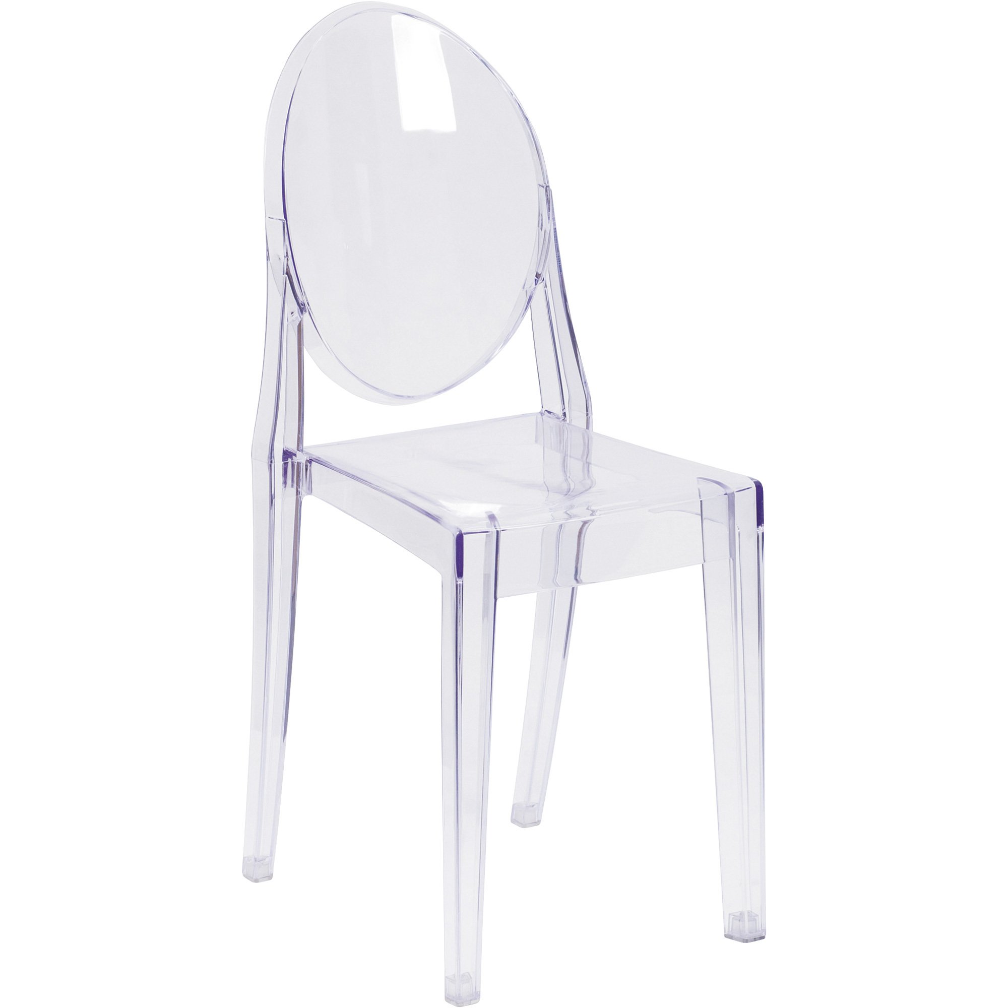 Flash Furniture Transparent Stacking Side Chair